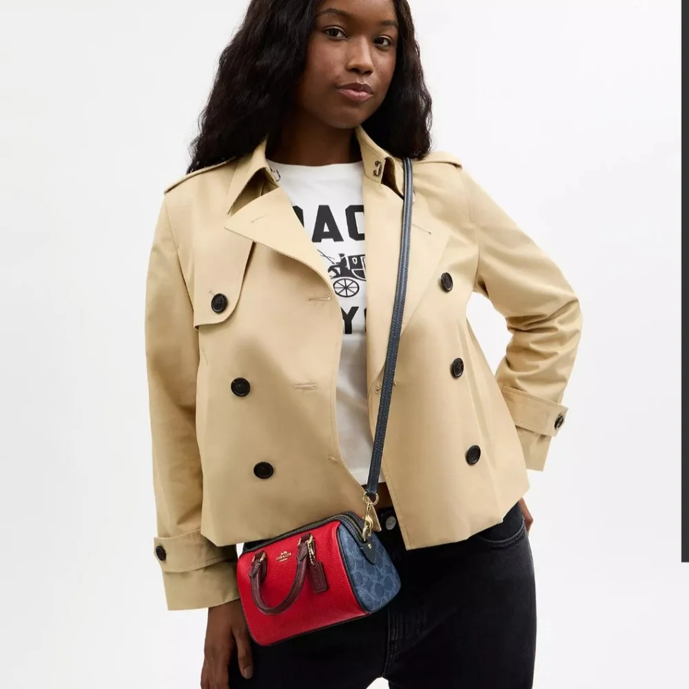 Coach Mini Rowan Bag In Colorblock - Picture 4 of 6
